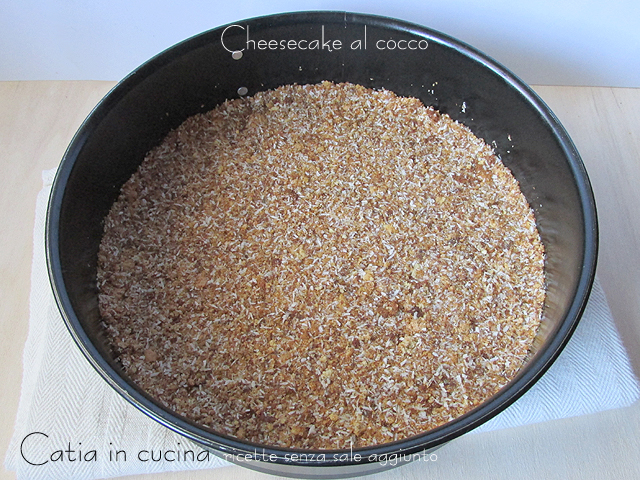 cheesecake al cocco - passo 1