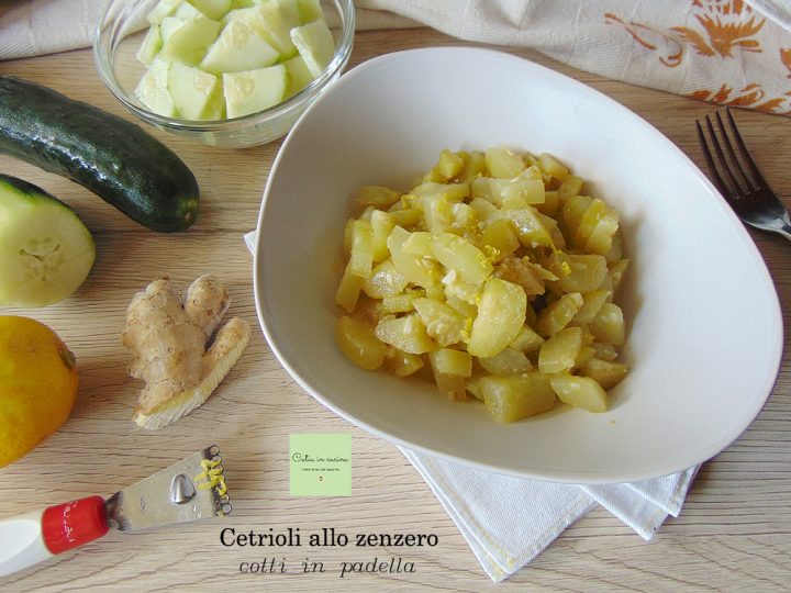 cuocere i cetrioli allo zenzero