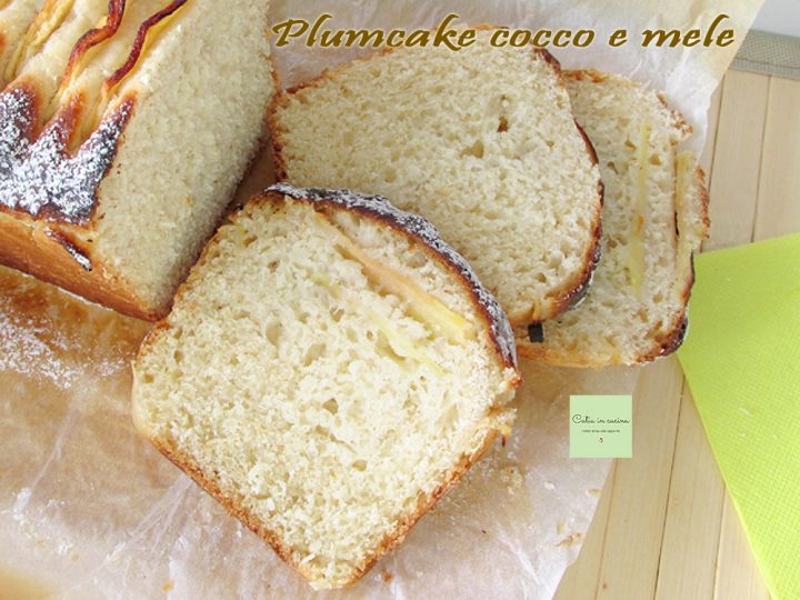 plumcake cocco e mele ricetta kefir