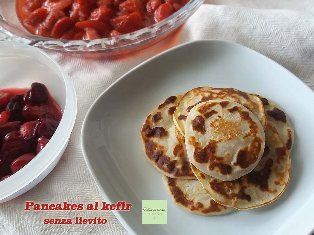 pancakes al kefir senza lievito