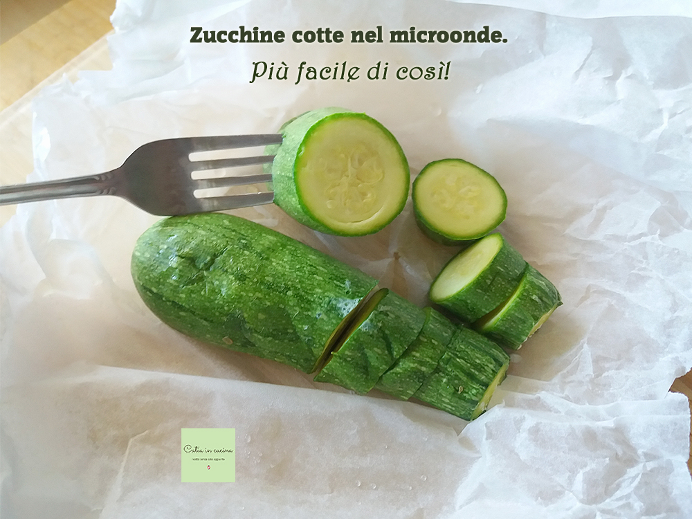 zucchine cotte nel microonde