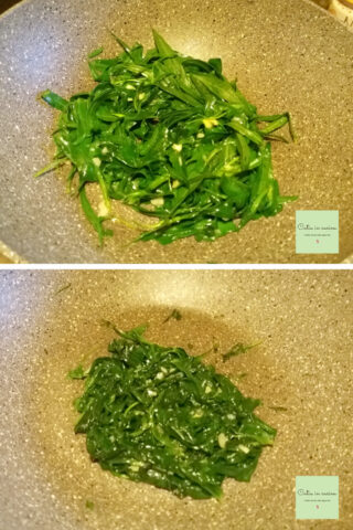 cottura degli stridoli in padella