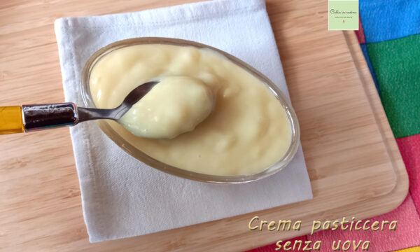 Crema pasticcera senza uova (con latte di soia)