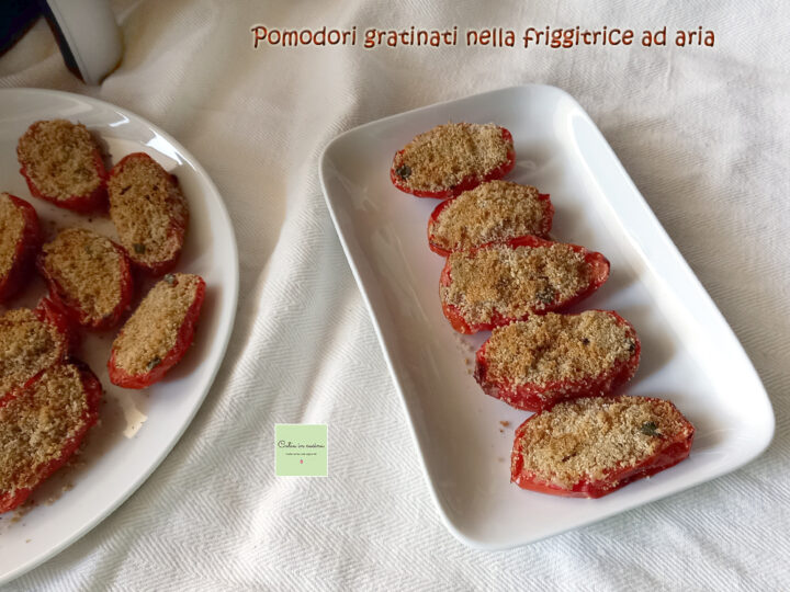 pomodori gratinati nella airfryer