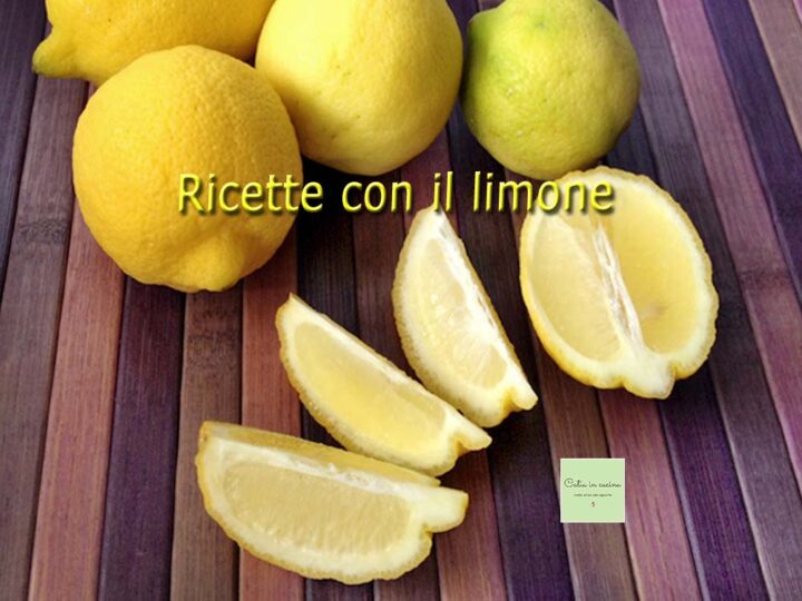 ricette con il limone