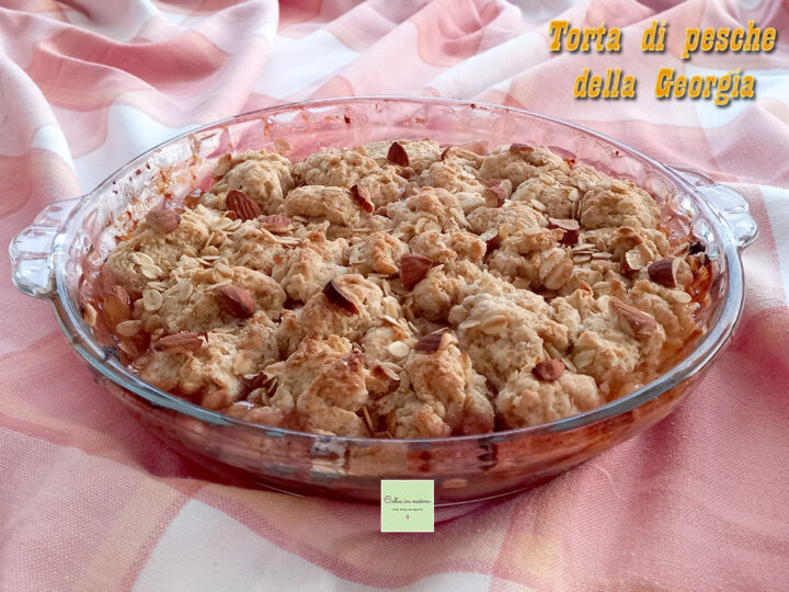 torta di pesche della Georgia