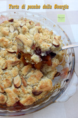 orta di pesche della Georgia - Peach Cobbler