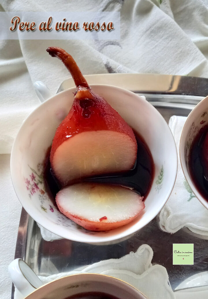 pere al vino al rosso
