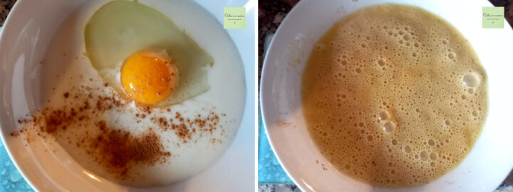 pastella di uovo e latte