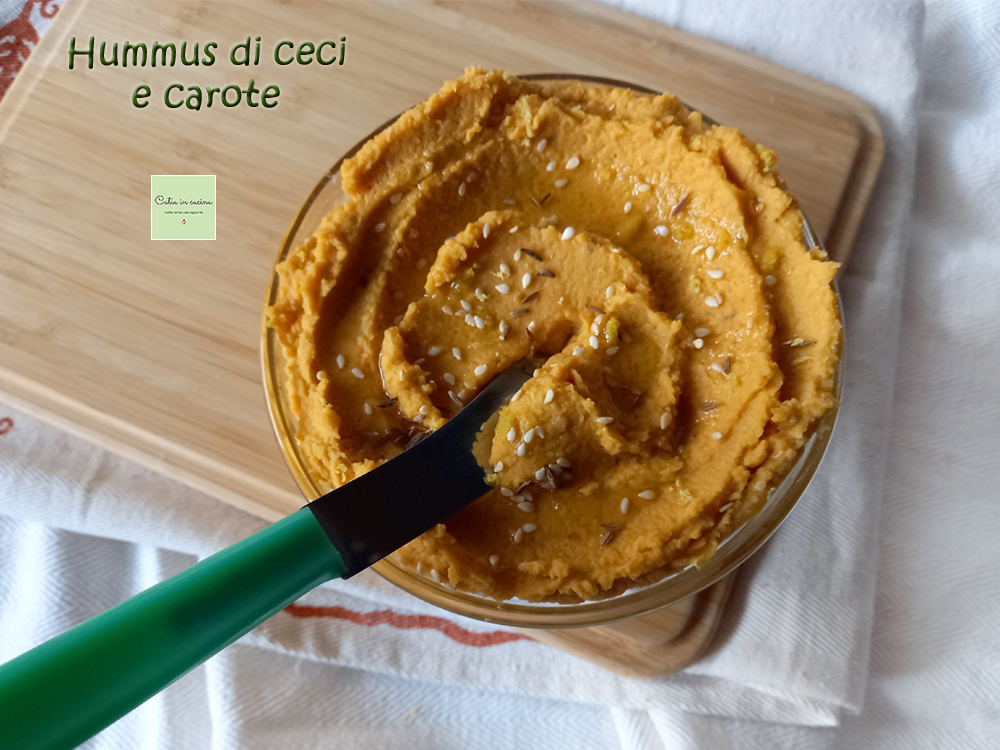 hummus di ceci e carote