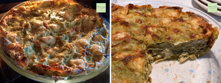 lasagne al pesto con besciamella agli spinaci teglia grande
