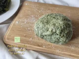 pasta brisée agli spinaci e bietole