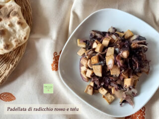 padellata di radicchio rosso e tofu