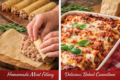 Traditional Italian Cannelloni – Baked Pasta with Meat Filling, Ragù and Béchamel