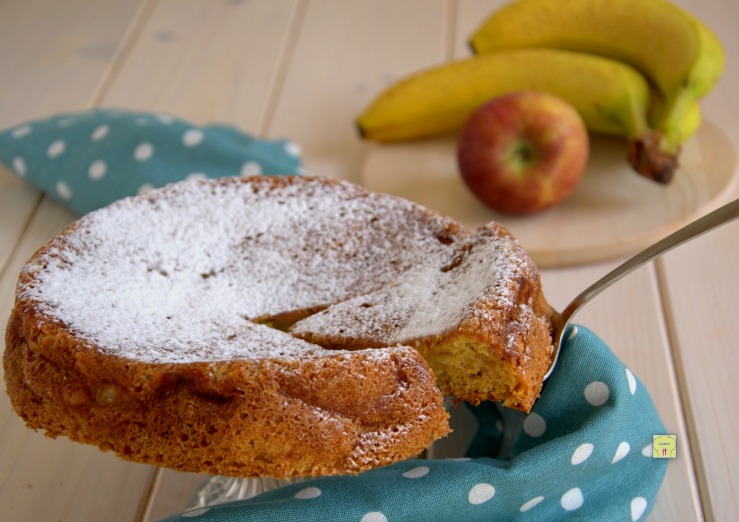 torta morbida mele e banana