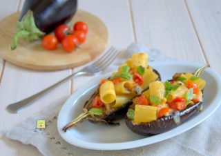 melanzane ripiene di pasta