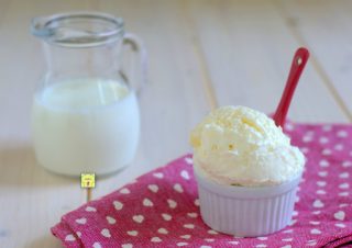gelato fiordilatte con latte fresco