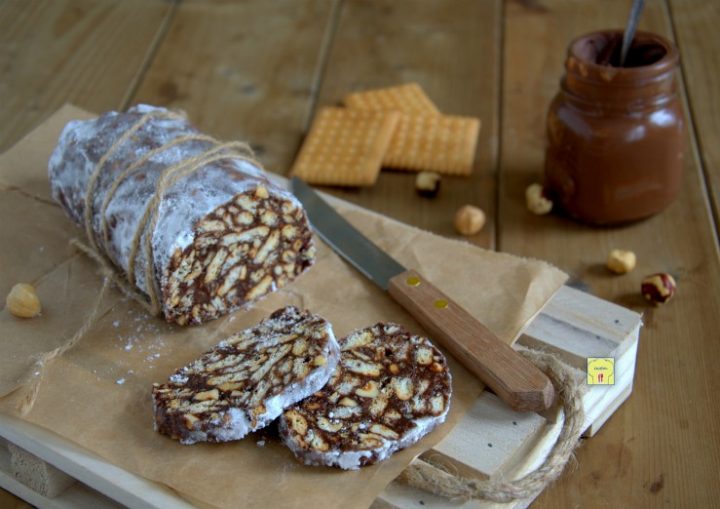 salame di cioccolato alla nutella