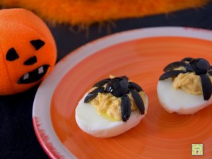 uova ragno per Halloween