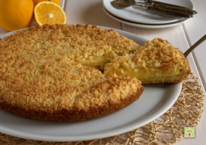 sbriciolata con crema di arance