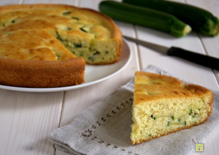 torta zucchine e mozzarella con lievito istantaneo