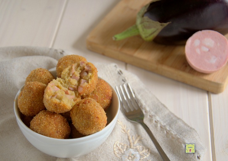 polpette di melanzane e mortadella