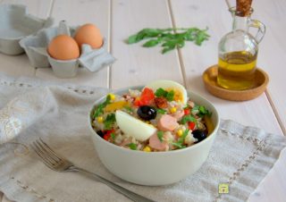 insalata di riso wurstel e uova sode