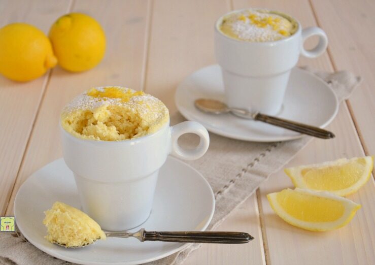 Mug cake o torta in tazza al limone