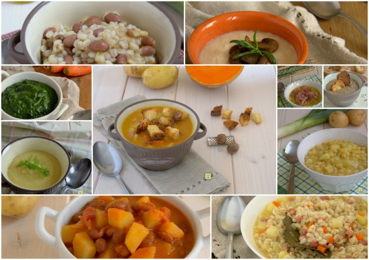 zuppe minestre e vellutate