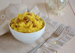 risotto salsiccia e zafferano