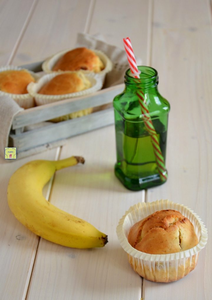 Muffin alla banana, dolci da colazione e merenda facili e veloci