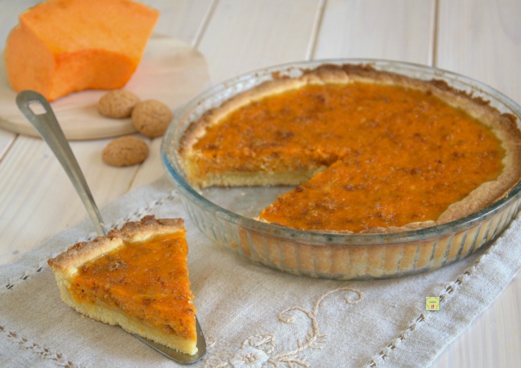 crostata di zucca e amaretti