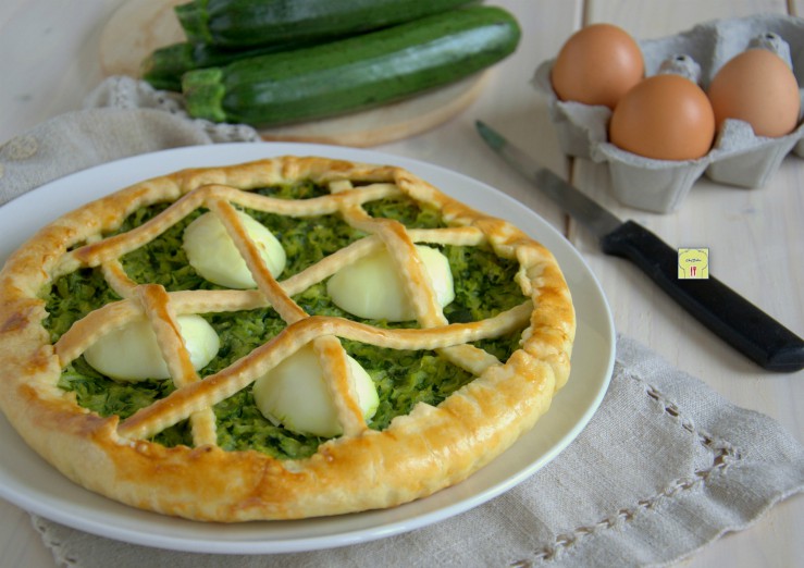 crostata salata zucchine e uova sode