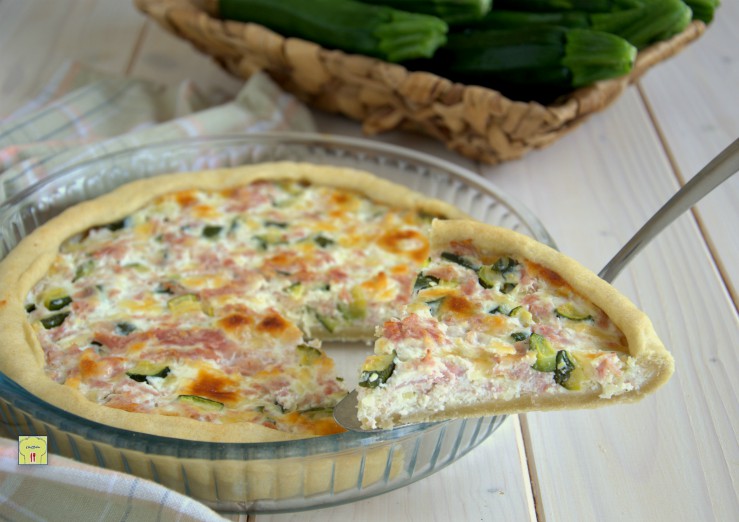 Torta salata con zucchine e formaggio senza uova | La ...