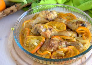 pollo al forno finocchio e arance