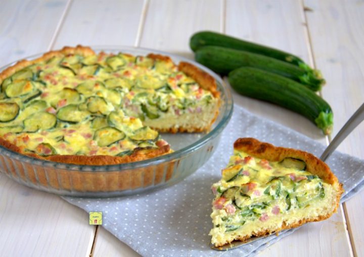 torta rustica zucchine e prosciutto