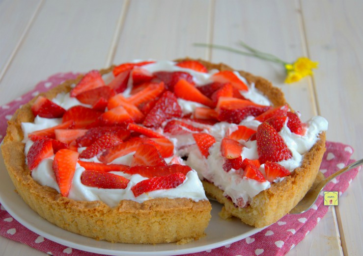 crostata fragole e panna