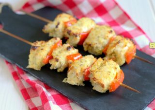 spiedini di involtini di pollo