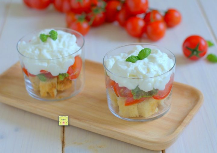 caprese nel bicchiere