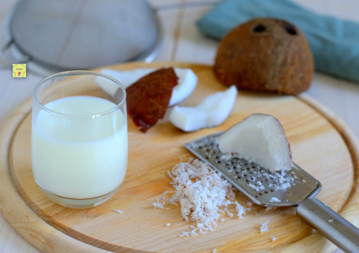 Latte di cocco, senza lattosio e senza proteine del latte, fresco e