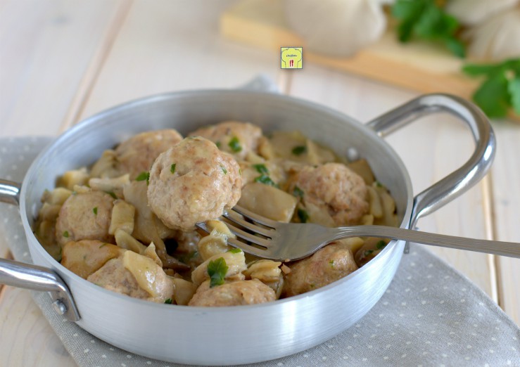 polpette cremose ai funghi
