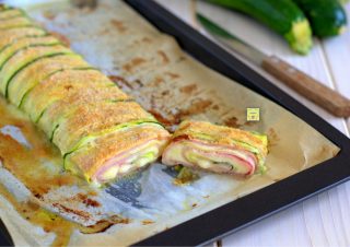 rotolo di zucchine prosciutto e formaggio