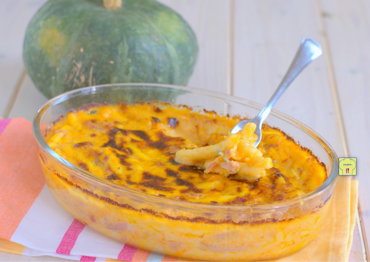 pasta al forno zucca e speck