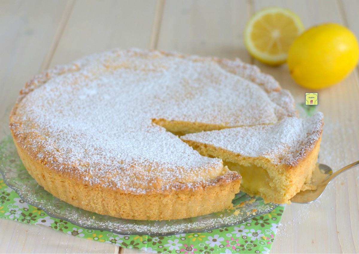 torta di frolla morbida al limone