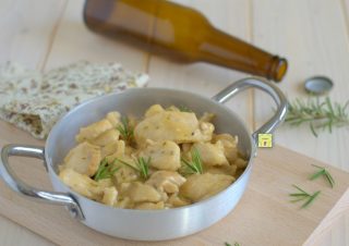 bocconcini di pollo alla birra