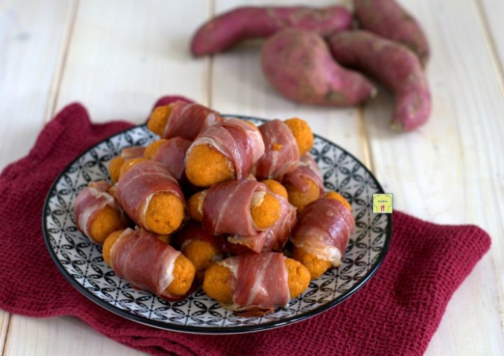 crocchette di patate dolci e speck