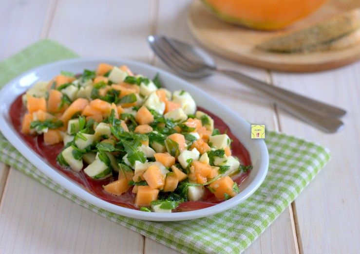 Bresaola Melone e Mozzarella sfizioso antipasto freddo, facile e veloce