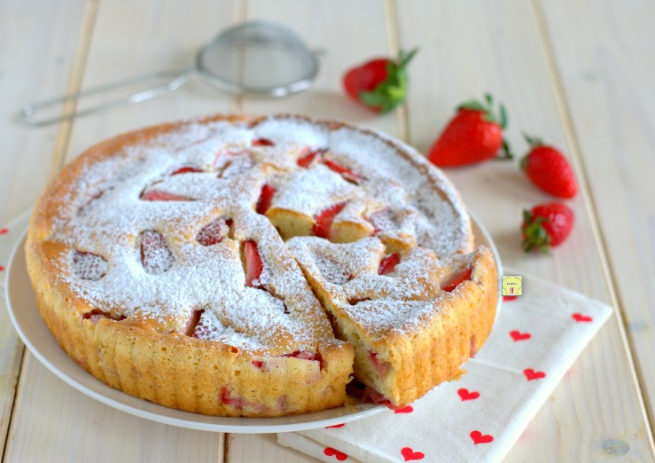 torta 5 minuti alle fragole