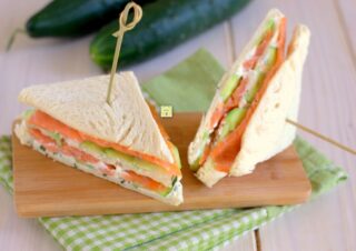 tramezzini cetriolo e salmone