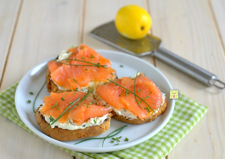 bruschette al salmone